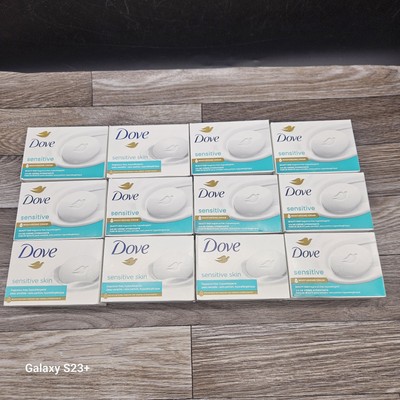 12 Bars of Dove Soap Sensitive Skin Moisturizing Cream Bars NIB