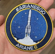 Ariane 6 NASA Space Shuttle Patch- SpaceX - Shuttle Crew Blue Rare Patch