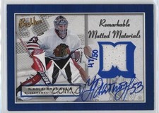2005-06 Bee Hive Matted Materials Remarkable 47/50 Nikolai Khabibulin Auto h1f