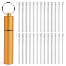 70 Pcs Beading Needles Straight Beading Needles for Jewelry Making, Size 10-0.01
