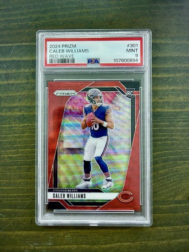 2024 Panini Prizm - Caleb Williams #301 Red Wave Prizm /149 (RC) PSA 9 🐻