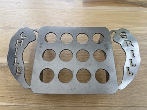 Chile Grill - For Stuffed Jalapeno Poppers BBQ Rack Carbon Steel/Heavy Duty Used