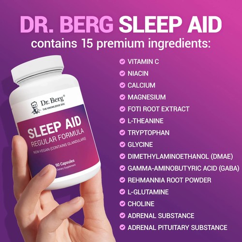 Dr. Berg Sleep Aid Regular Formula All Natural Support for Healthy Deep Sleeping - Picture 7 of 8