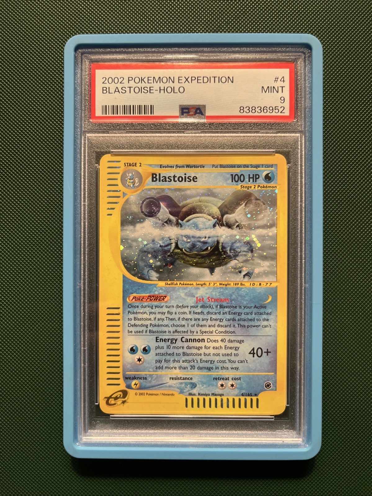 Pokemon Blastoise Holo Expedition Psa 9 2002 #4 Mint
