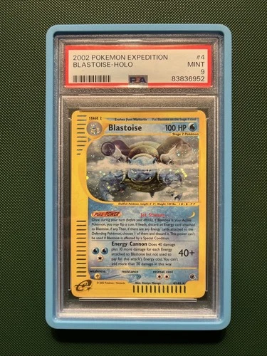 Pokemon Blastoise Holo Expedition Psa 9 2002 #4 Mint