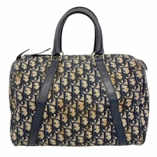 Christian Dior Trotter Canvas Handbag Navy Women's GZl1didp