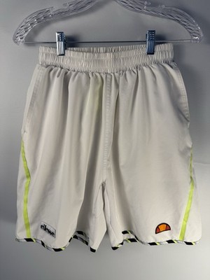 Ellesse Lonalta Shorts Men s Size Medium White Elastic Drawstring Pockets Logo