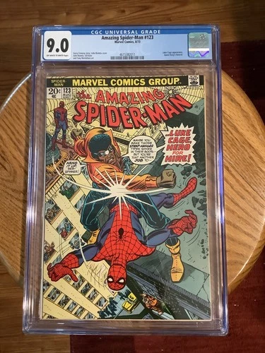 Amazing Spider-Man 123 CGC 9.0 VF/NM OW/W Luke Cage