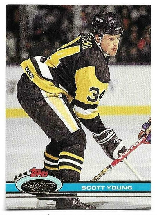 SCOTT YOUNG 1991-92 STADIUM CLUB CARD NEAR MINT CONDITION