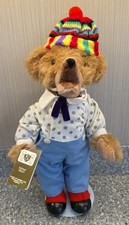 Nisbet Bears Mohair Model 5500 Johnny Gruelle Little Brown Bear 12" 1987 W Stand