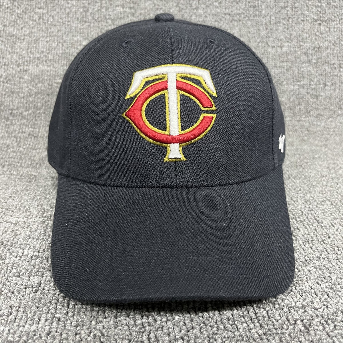 Minnesota Twins '47 Brand MVP Hat Black TC Logo Adjustable MLB Baseball Cap