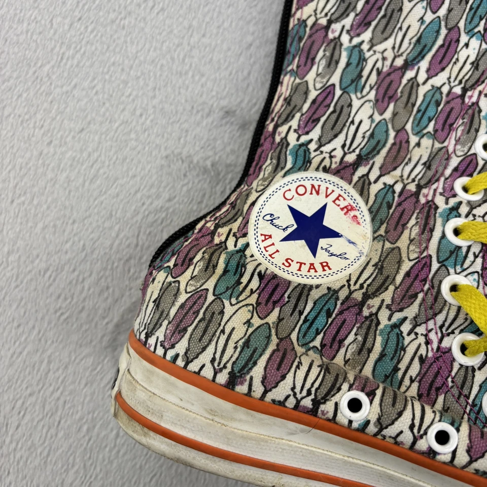 Converse Boots Womens 8 Mens 6 Purple Multicolor Knee High Chuck Taylor All Star - Image 4 of 4