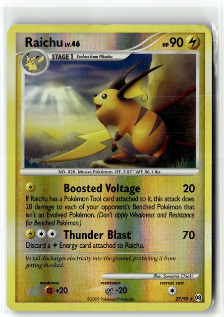 Raichu [Reverse Holo] #27 (Arceus)