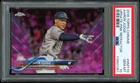 2018 Topps Chrome Update #HMT70 ~ PINK REFRACTOR ~ Aaron Judge ~ PSA 10 GEM