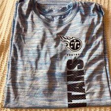 Nike Dri Fit Tennessee Titans T-Shirt Tee NFL On Field Apparel Blue Mens L