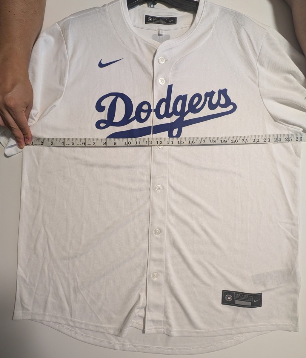 Nike Authentic Los Angeles Dodgers Home Jersey Size XL White