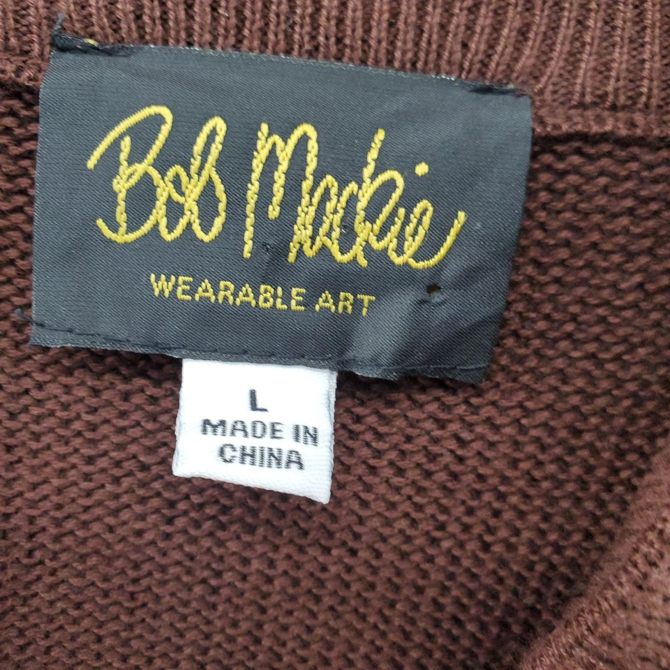 Cárdigan suéter Bob Mackie para mujer grande multicolor a rayas bolsillos con botones Foto 2 de 4