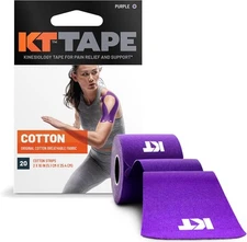 KT Tape, Original Cotton, Elastic Kinesiology Athletic Purple, Purple 