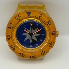 Vintage Swatch Scuba Watch SDK112 Golden Island 1992 Swiss 40mm Parts Repair