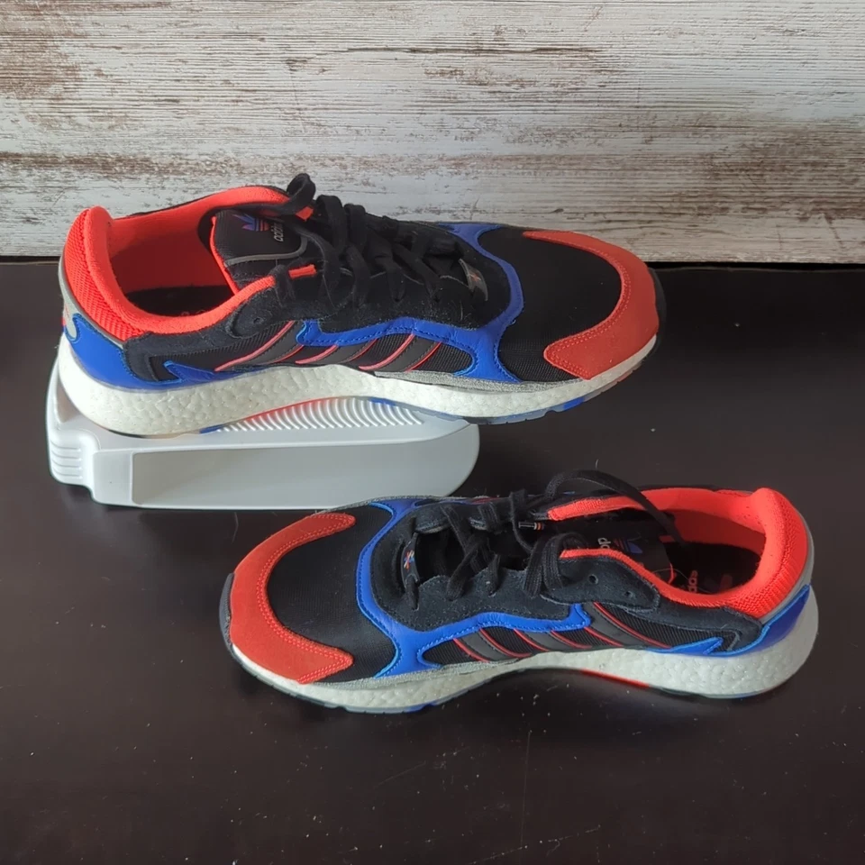 Adidas Originals Tresc Run Boost EF2825 Men's Size 12 Black/Blue/Infared Orange - Image 2 of 4