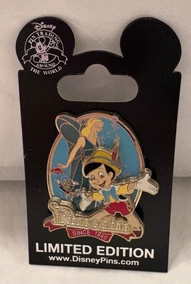 DISNEY PINOCCHIO 75th Anniversary JIMINY CRICKET BLUE FAIRY 2015 LE 2000 PIN NOC