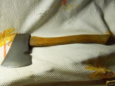 Vintage Collins Block Letter Hatchet & Original 13 " Handle Camping - Woodsman