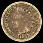 1863 Indian Head Cent - Antique United States of America 1c Penny Coin