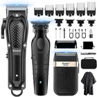 KEMEI Professional Hair/Beard Trimmer for Men Zero Gapped Hair Clippers ...