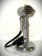 Vintage 1940's American D7T "Clipper" Dynamic Microphone, works w/cable-stand