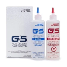 West System G/5 5MIN Adhesive 2-Part 32OZ Fast Ship