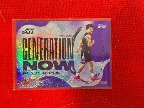 2025-26 Topps - Generation Now Walter Clayton Jr. #GN-18 Purple Holofoil /250
