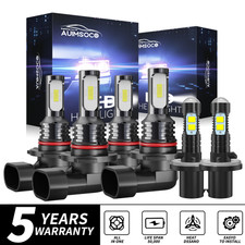 For Tahoe 2001-2006 6x Combo LED Headlight High Low Beam Fog Light Bulbs