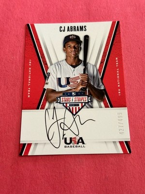 2019 Panini Stars & Stripes - C.J. Abrams @CA Autograph /499