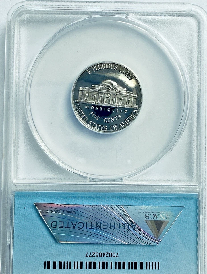 2011-S Jefferson ANACS PR70 DCAM 5c ~ #120 of 187 ~ Perfect Grade Beauty! - Image 4 of 4