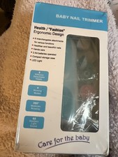 Baby Nail Trimmer Electric Toddlers Clipper Safe Nail File Kit 6 grind heads LED