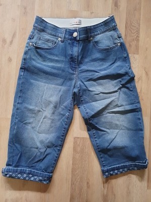 Bermuda Jeanshorts Gr. 36 Dunkelblau Denim Kurze Hose Damen