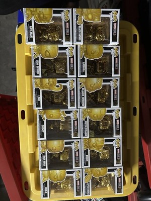 Funko Pop Marvel Studios Gold Chrome Lot of 12 Avengers MCU Bobbleheads