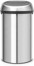 Brabantia 60 Litre Large Kitchen Touch Bin (Matt Steel) Removable Lid