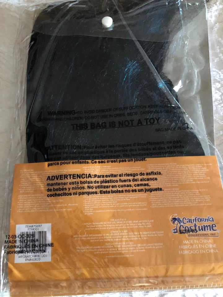 Peluca infantil egipcia azul y negro capas escalonadas Foto 2 de 2