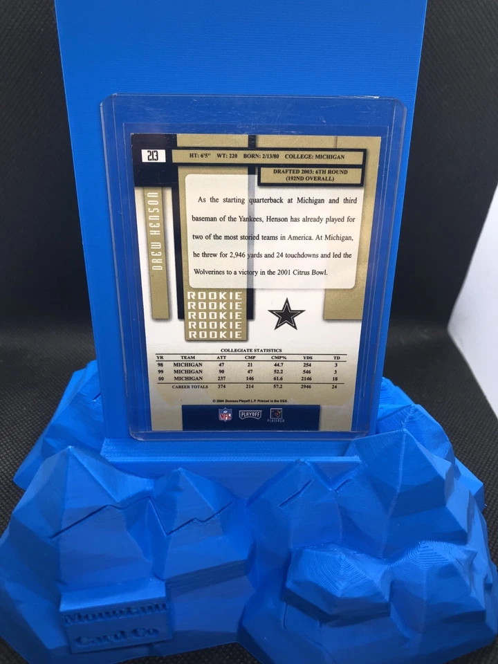 2004 Playoff Prestige - Rookie Drew Henson #213 (RC) Damaged Corner - Image 2 of 3