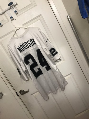 Woodson Jersey# 24 NFL Nike White Raiders2xl 94878 34428 H Of F - Picture 5 of 6