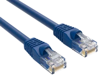 5ft Cat6 UTP Ethernet Network Patch Cable Snagless 24AWG Bare Copper, Blue