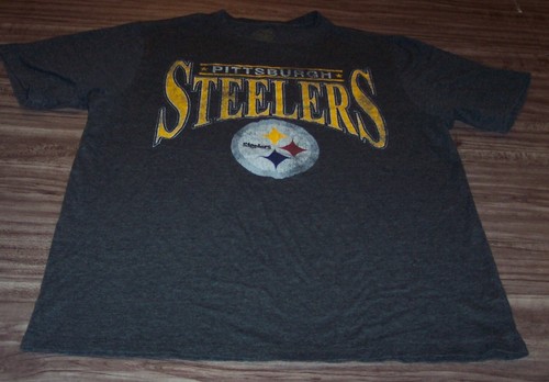 Camiseta de fútbol americano estilo vintage de los Pittsburgh Steelers NFL para hombre grande - Imagen 2 de 3