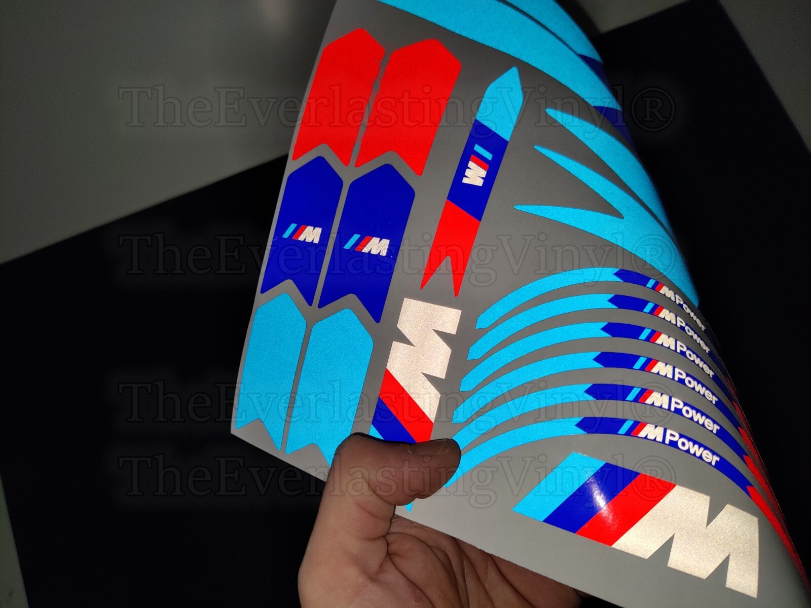 Xiaomi Mijia M365 Kit Adesivi Riflettenti per Monopattino Elettrico Mpower Logos foto 4