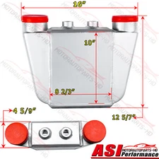 Aluminum Core Air to Water Intercooler A/W IC 3.5" in/out Liquid 16.5"x13"x4.5"