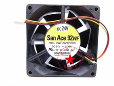 Sanyo 9WF0924H206 24V 0.35A 90mm waterproof inverter equipment cooling fan 3pin