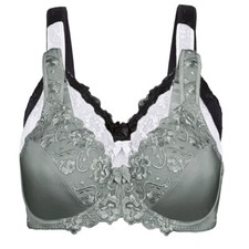 Ladies Full Cup Bra Underwired Firm Hold Large Bosom Plus Size 32-52 DDD F G H I