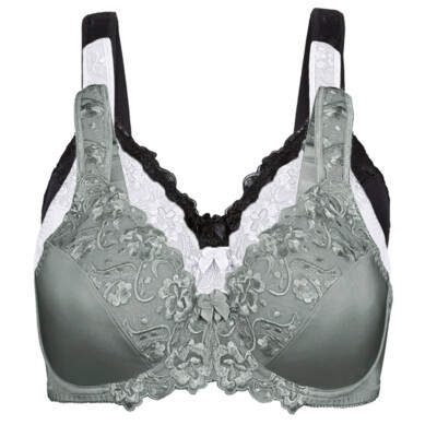 Ladies Full Cup Bra Underwired Firm Hold Large Bosom Plus Size 32-52 ...