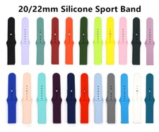 20/22mm Silicone Strap for Samsung Galaxy Watch 6 5 4 Active2 40/44mm Sport Band