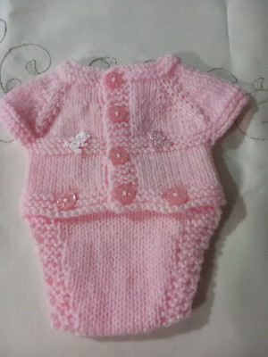 handgestrickter Baby Strampler Newborn